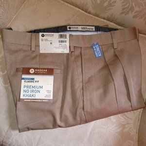 Haggar Mens Dress KHAKI